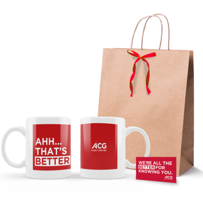 Kit com caneca e tag personalizados