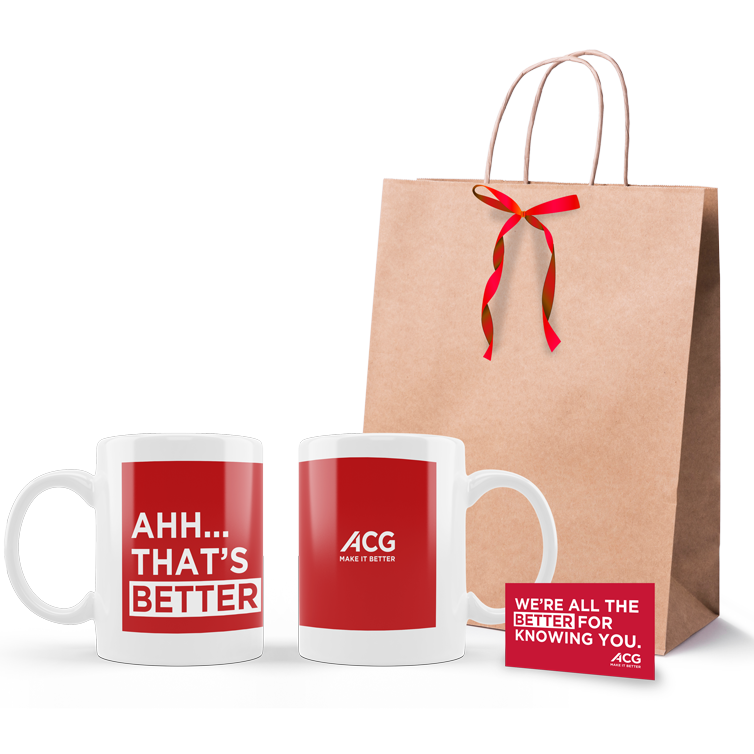 Kit com caneca e tag personalizados