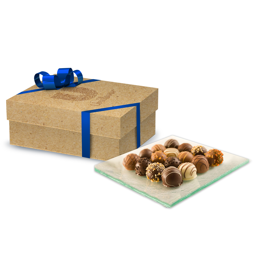 Kit com caixa personalizada e chocolates