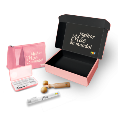 Kit dia das mães com necessaire