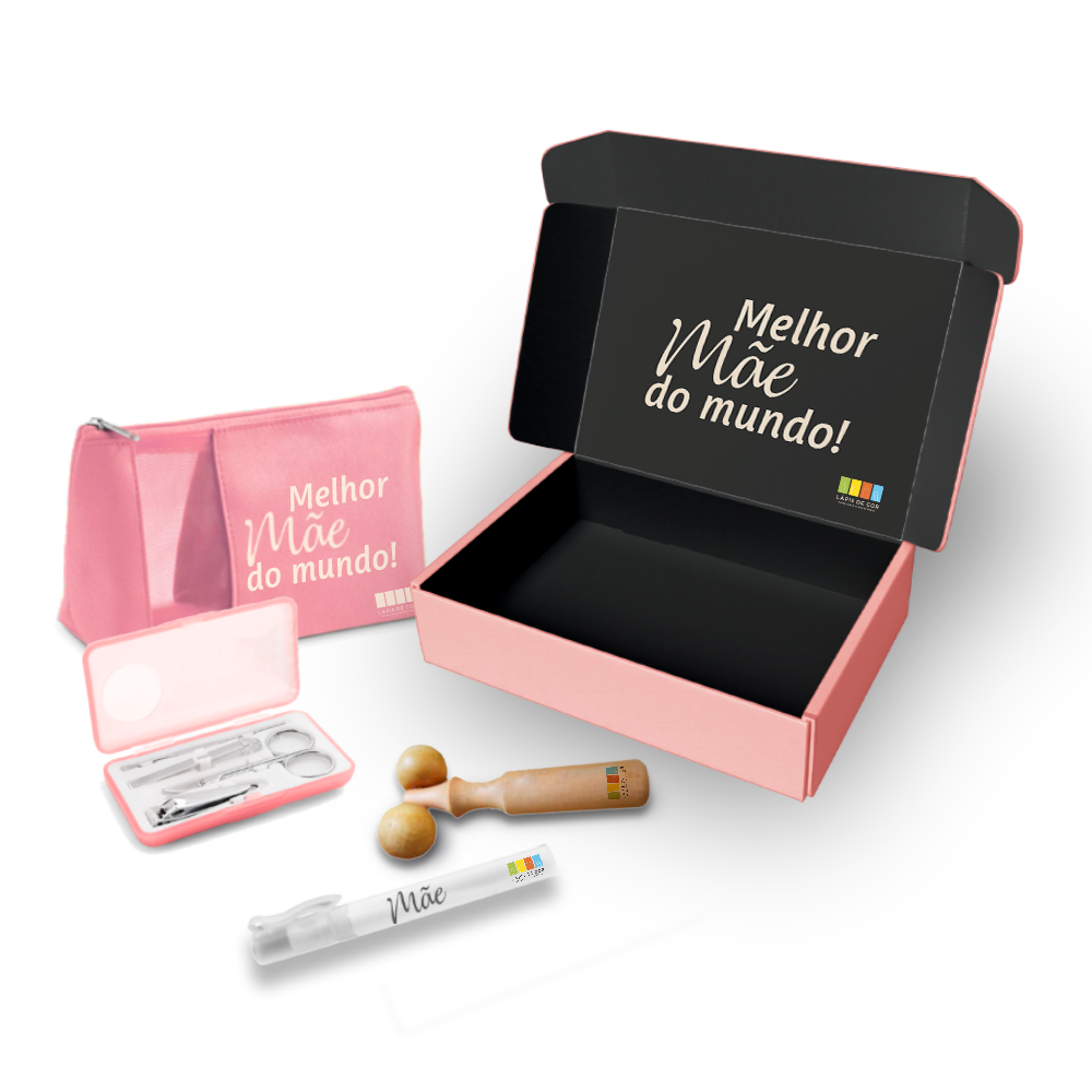 Kit dia das mães com necessaire
