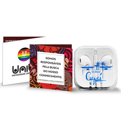 Kit Tecnologia com Fone e Informativo