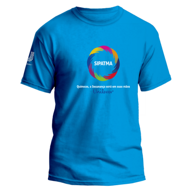 Camiseta sipat malha azul