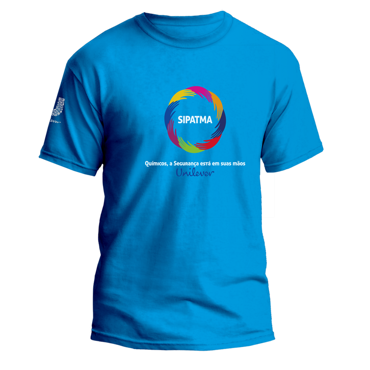 Camiseta sipat malha azul
