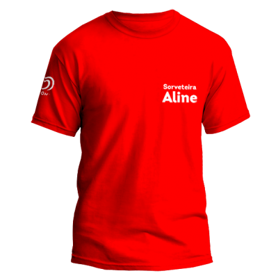 Camiseta em malha personalizada
