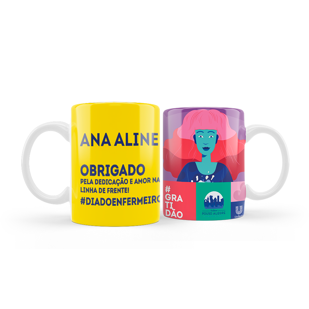 Canecas de porcelana personalizada