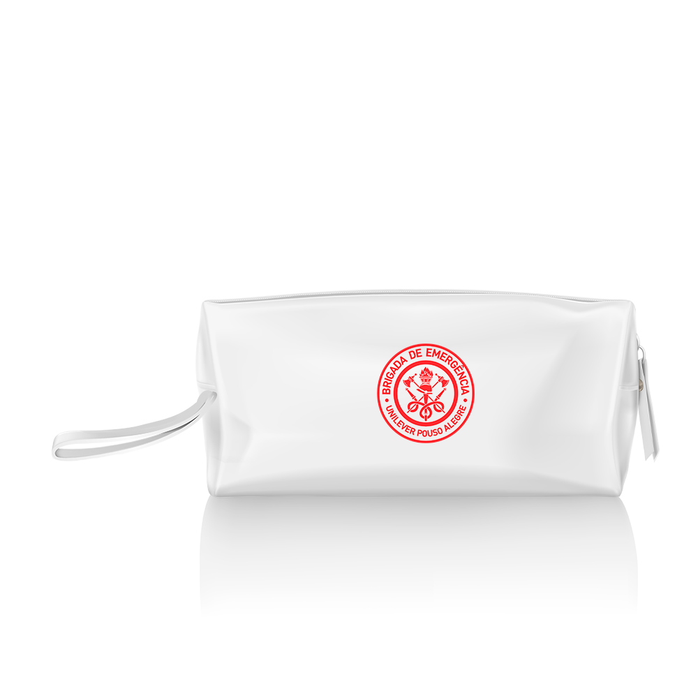 Necessaire branca com alça