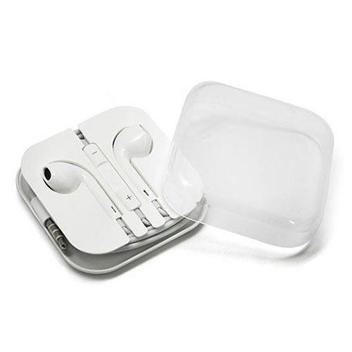 Fone de ouvido com cabo e caixinha personalizada