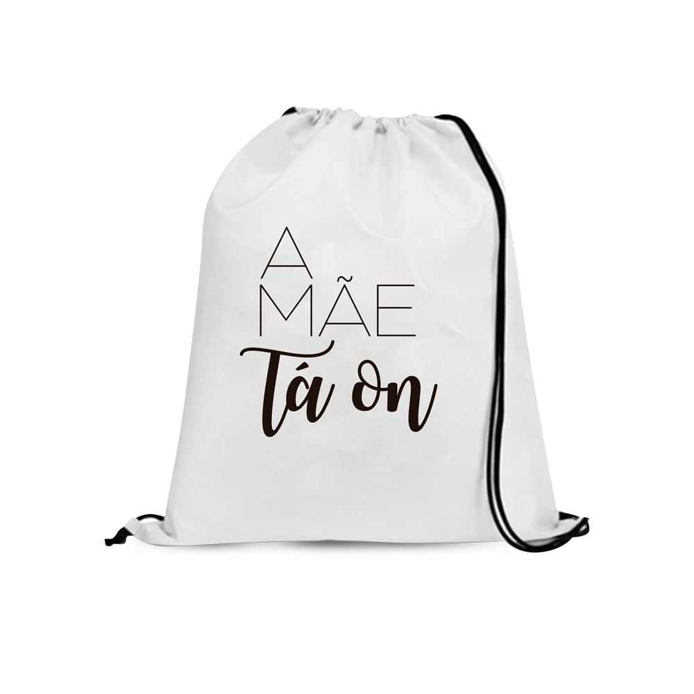 Mochila saco poliéster – Dia das mães