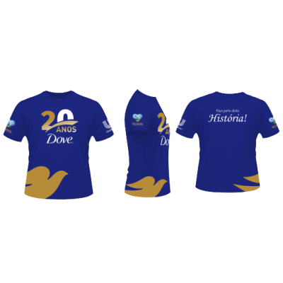 Camiseta em algodão personalizada
