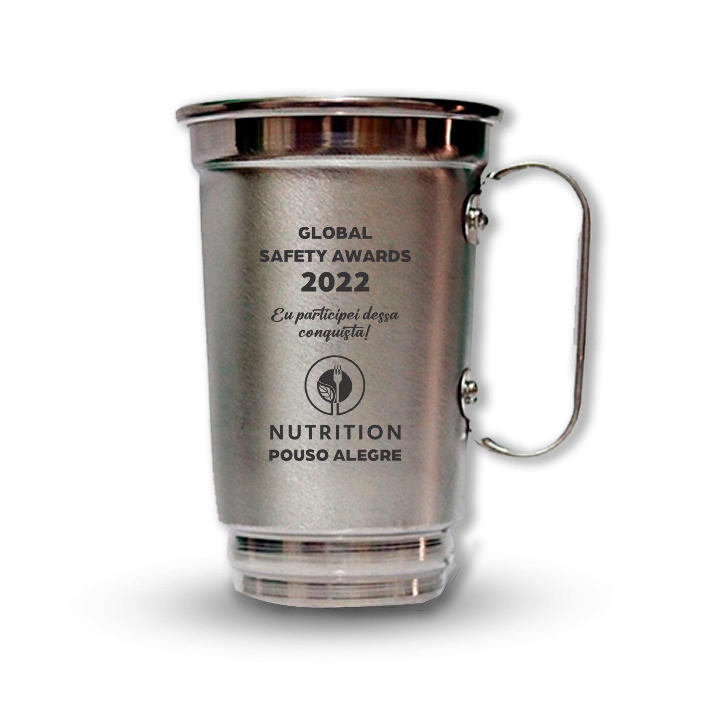 Caneca de alumínio personalizada