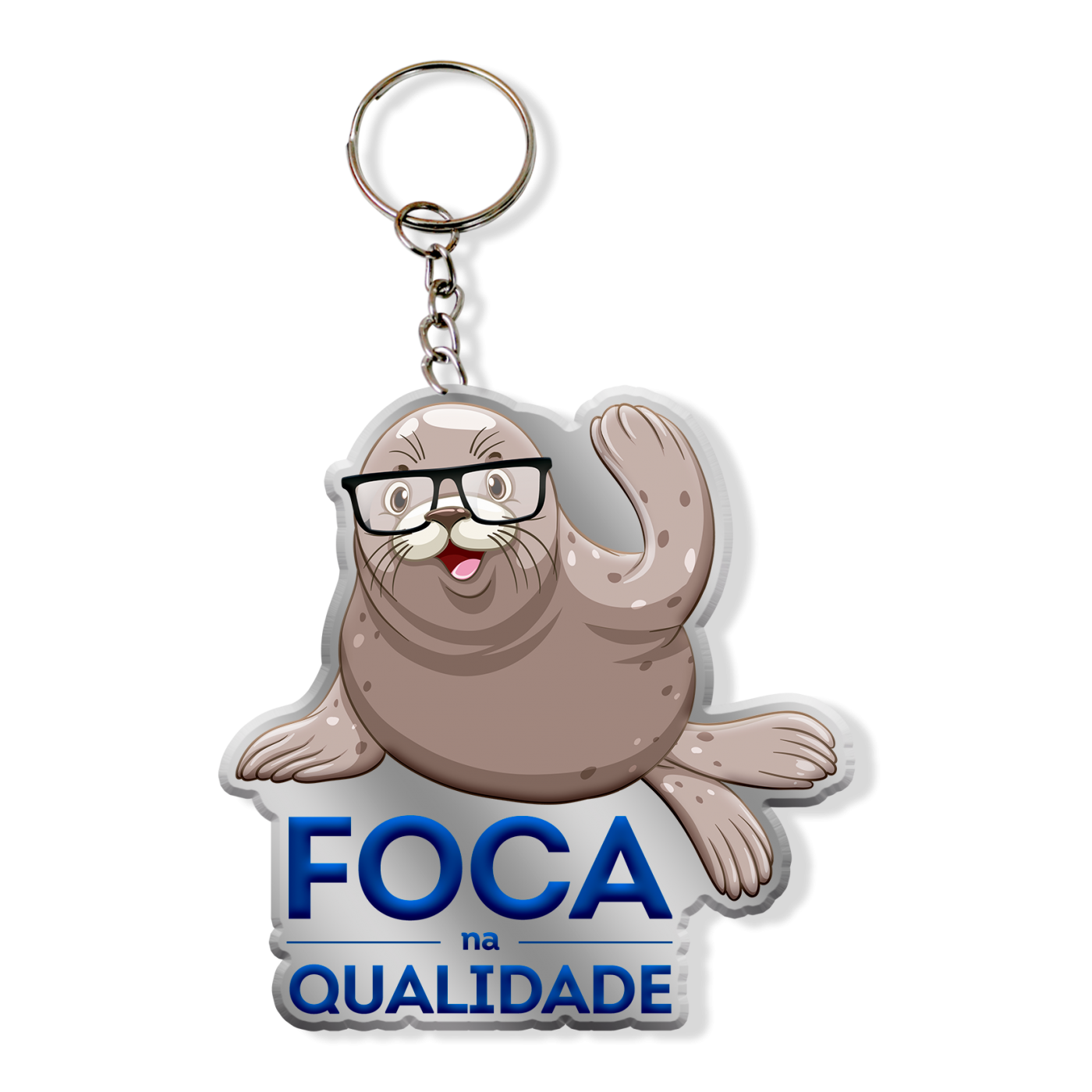 Chaveiro de metal resinado personalizado