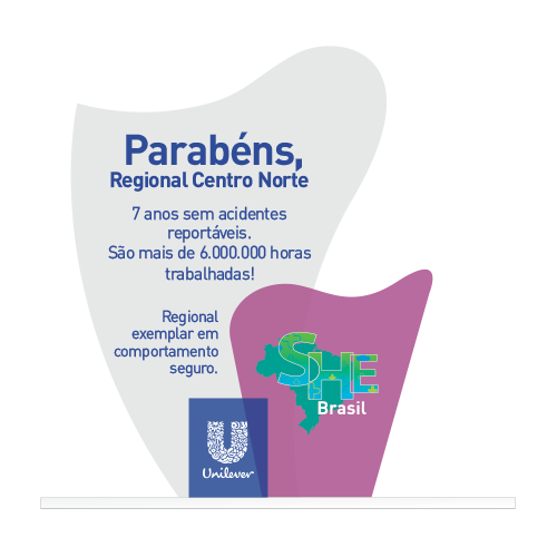 Troféu de acrílico adesivado com recorte especial