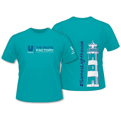Camiseta em algodão verde personalizada