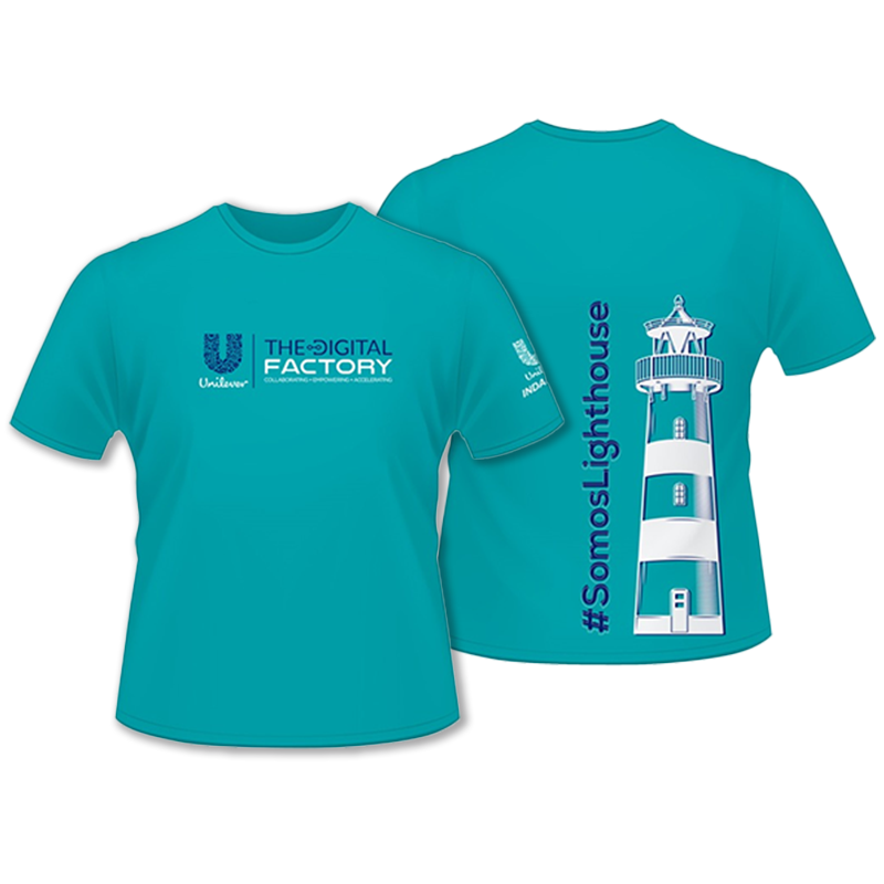 Camiseta em algodão verde personalizada