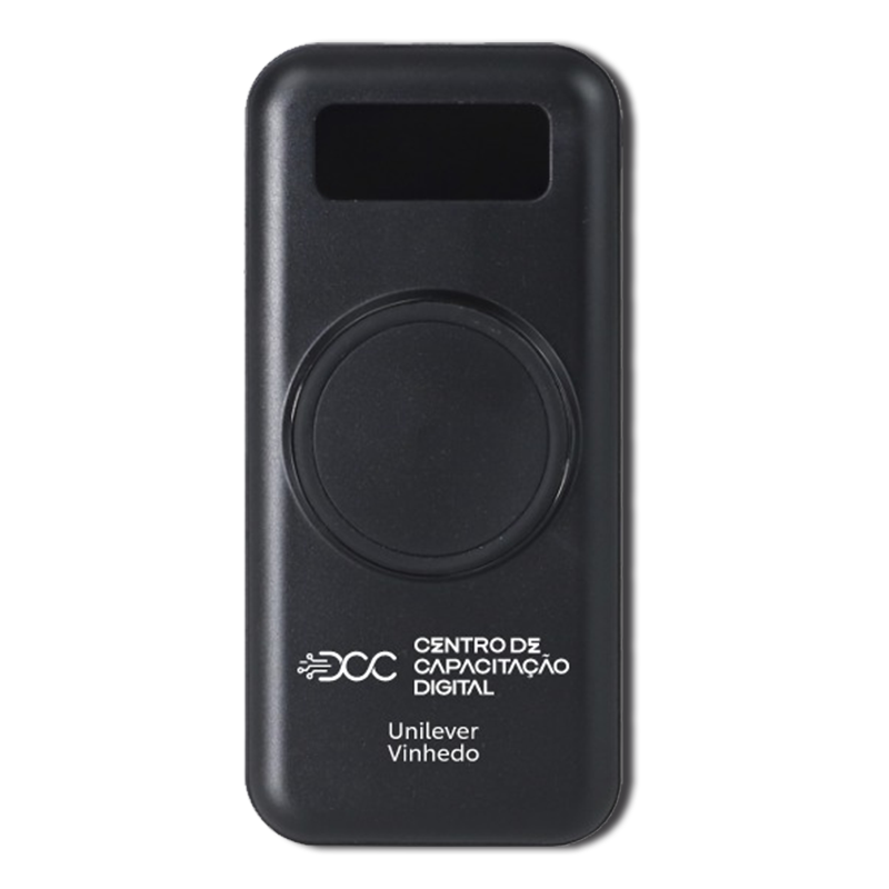 Power Bank por indução + cabo personalizado