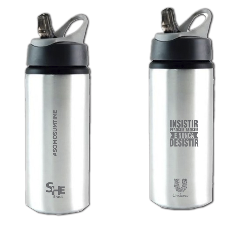 Squeeze de alumínio personalizado – 600ml