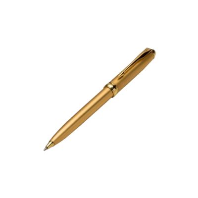 Caneta metal dourada